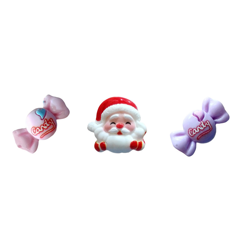 مگنت مدل یخچال طرح بابانوئل و شکلات مجموعه سه عددی