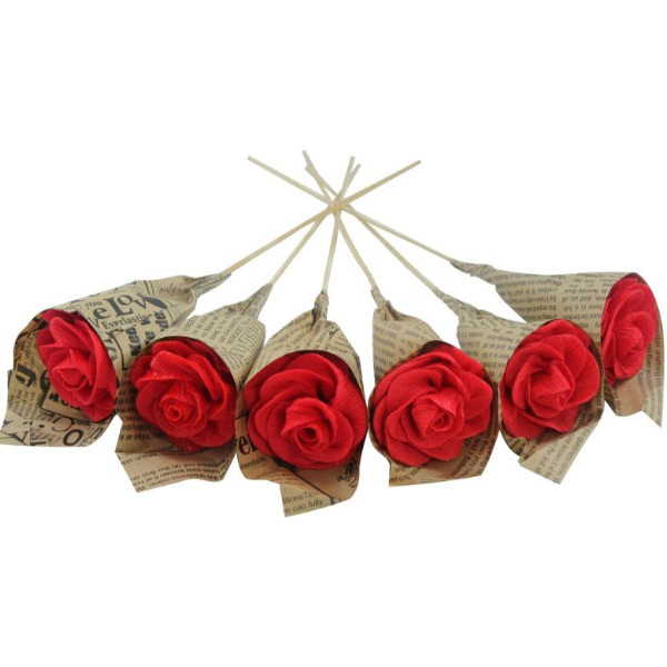 گل مصنوعی مدل کاغذی بسته 10 عددی