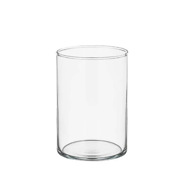 گلدان دکوری مدل شیشه ای استوانه ای کد 0810