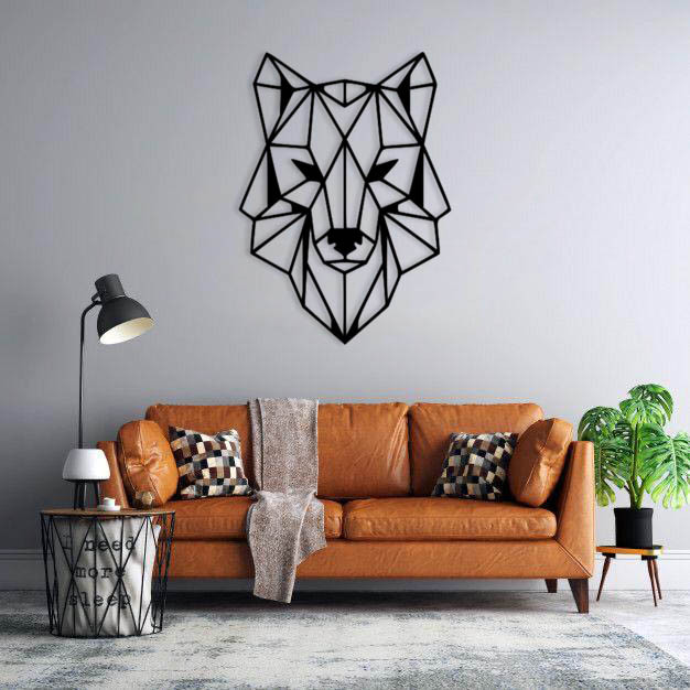 دیوارکوب ماهوت طرح گرگ کد 04