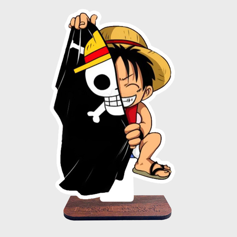 استند رومیزی پیکسل میکسل مدل انیمه وان پیس لوفی