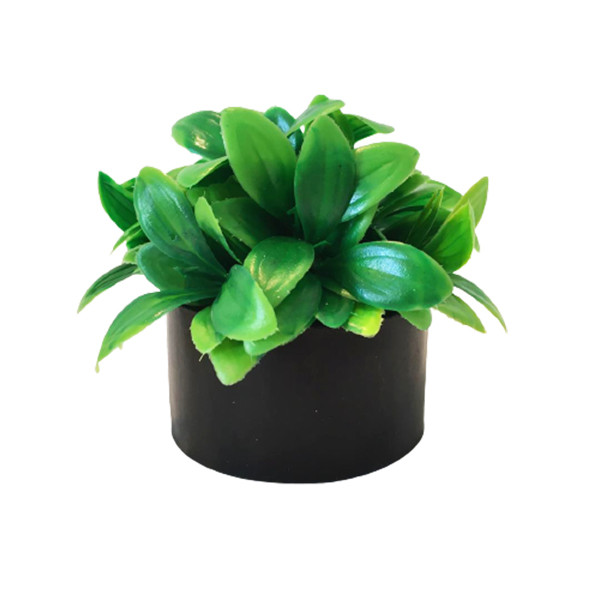 گلدان به همراه گل مصنوعی مدل ریحان سنگی کد 537