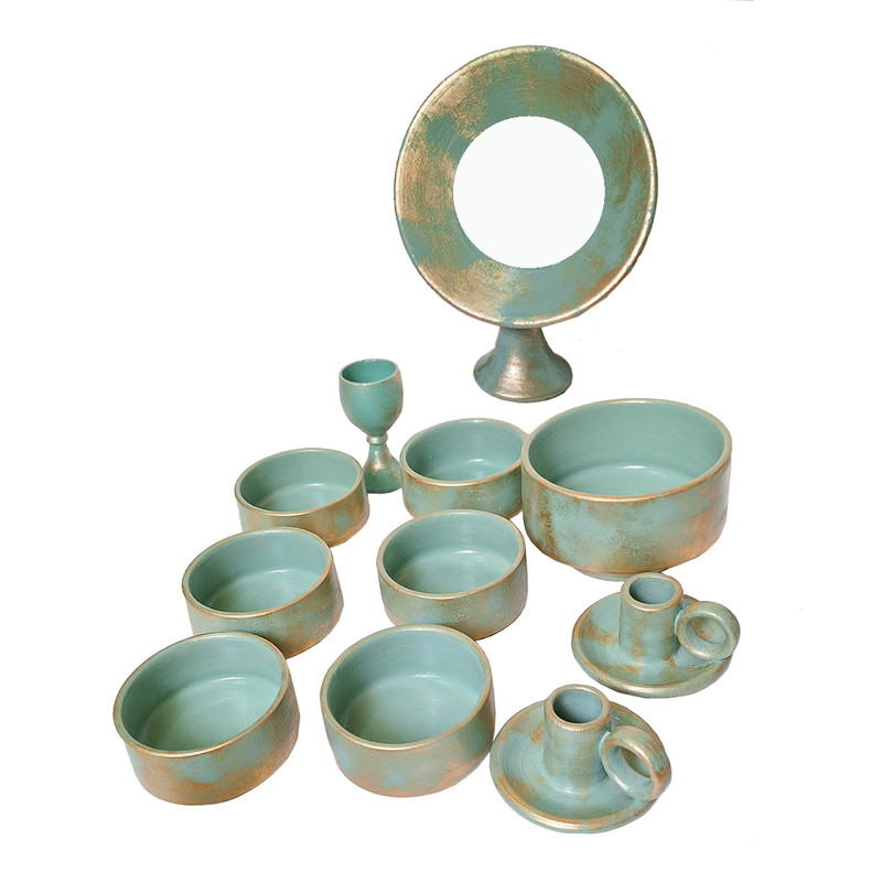 مجموعه ظروف هفت سین ۱۱ پارچه مدل ۹۰۴