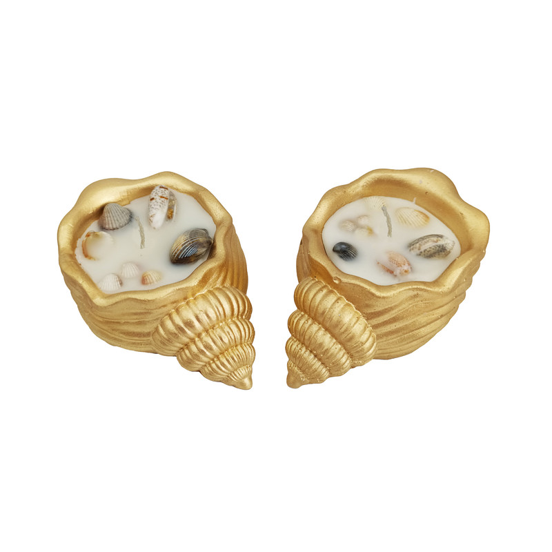 شمع دست ساز مدل حلزون مجموعه 2 عددی