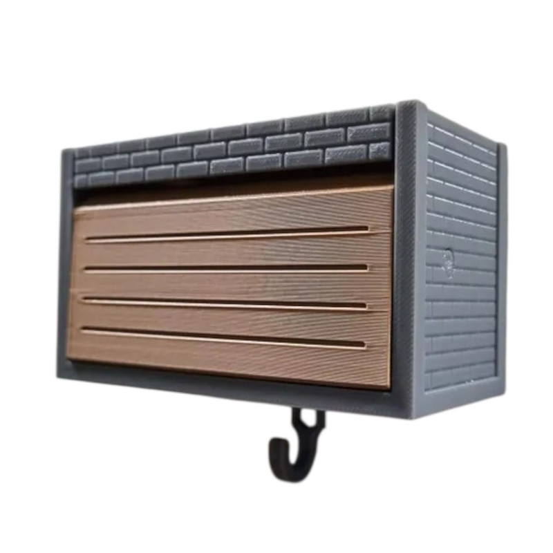 جاکلیدی مدل درب گاراژ طرح آجری خط دار