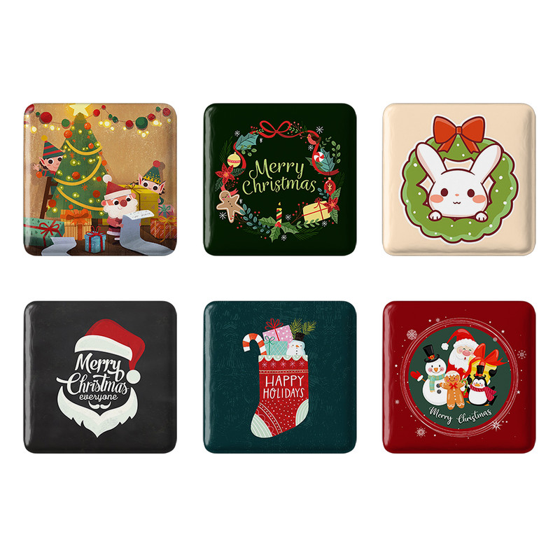مگنت خندالو طرح کریسمس Christmas کد 1349A مجموعه 6 عددی