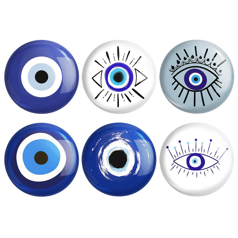 مگنت خندالو طرح چشم نظر کد 1336B مجموعه 6 عددی