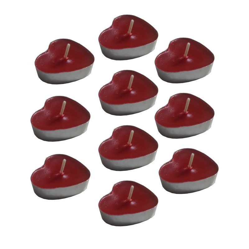 شمع وارمر مدل قلب فلزی بسته 10 عددی