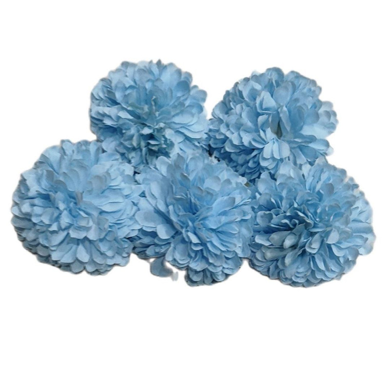 گل مصنوعی مدل سر گل داوودی بسته 5 عددی