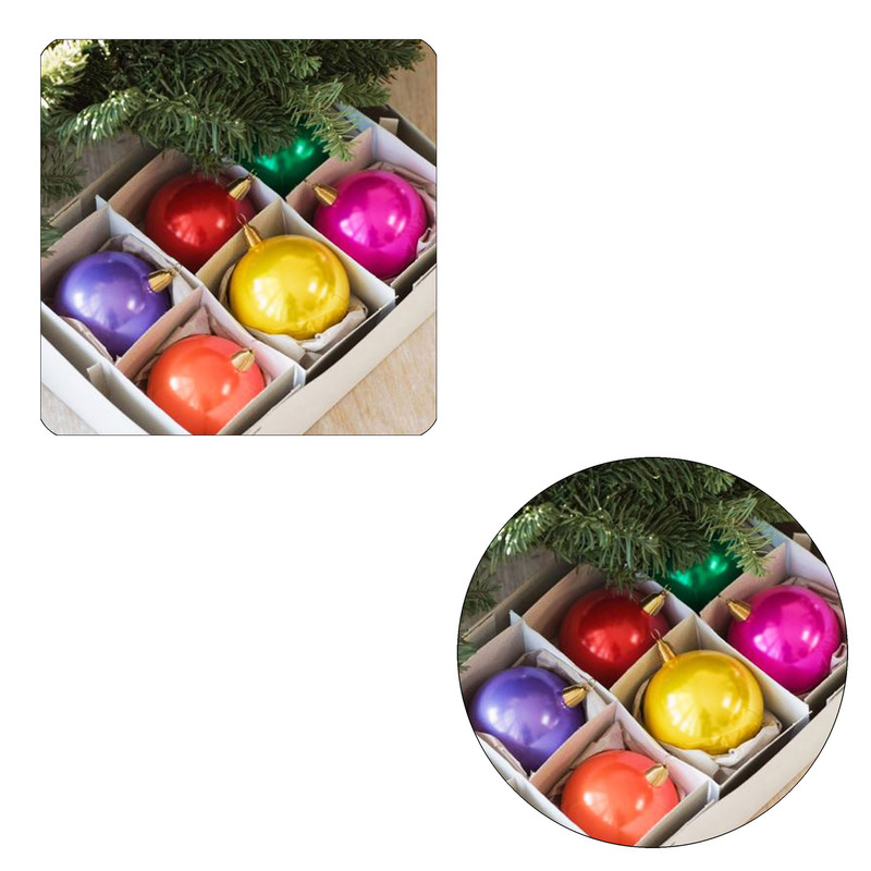 مگنت طرح گوی کریسمس کد NIM344 به همراه زیر لیوانی