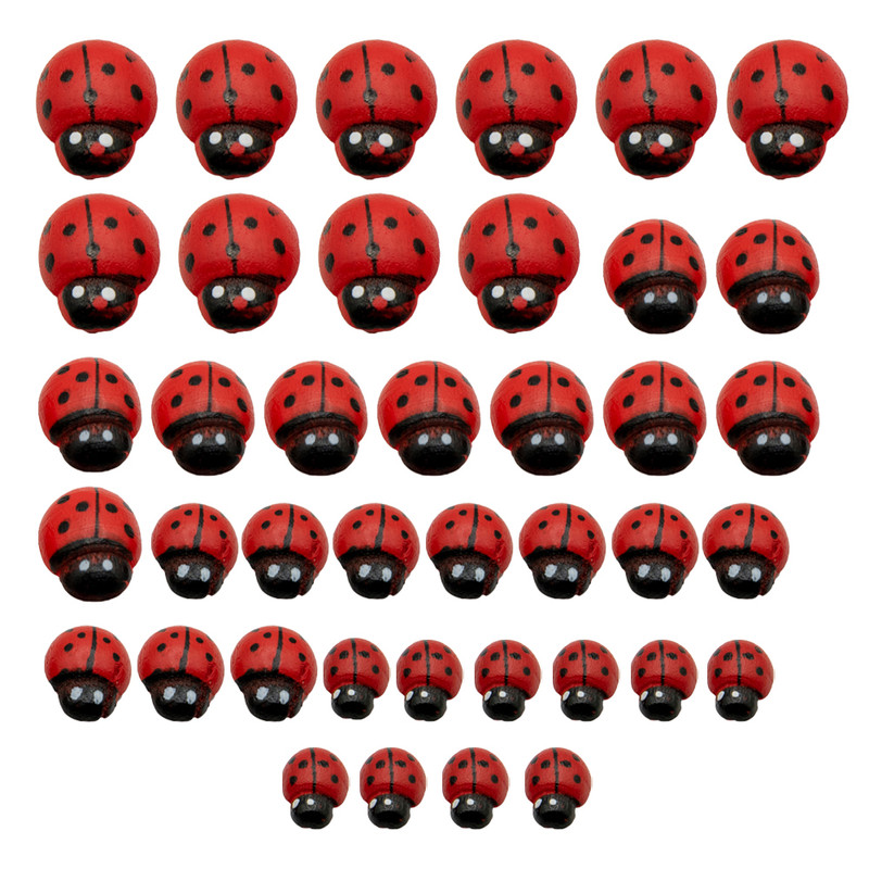 دکوری مدل  کفشدوزک پشت چسب دار بسته 40 عددی