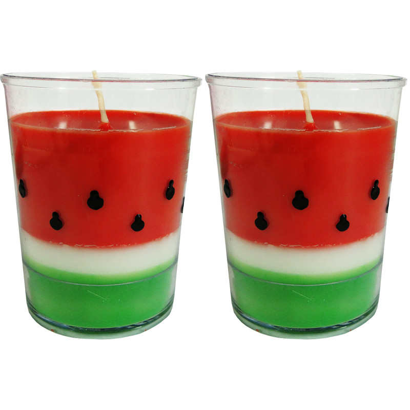 شمع مدل هندوانه مجموعه دوعددی