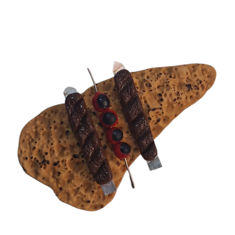 مگنت مدل نان سنگک و کباب و گوجه مینیاتوری