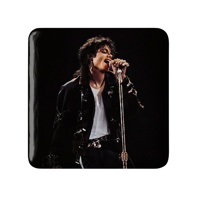 مگنت خندالو طرح مایکل جکسون Michael Jackson  مدل مربعی کد 19229