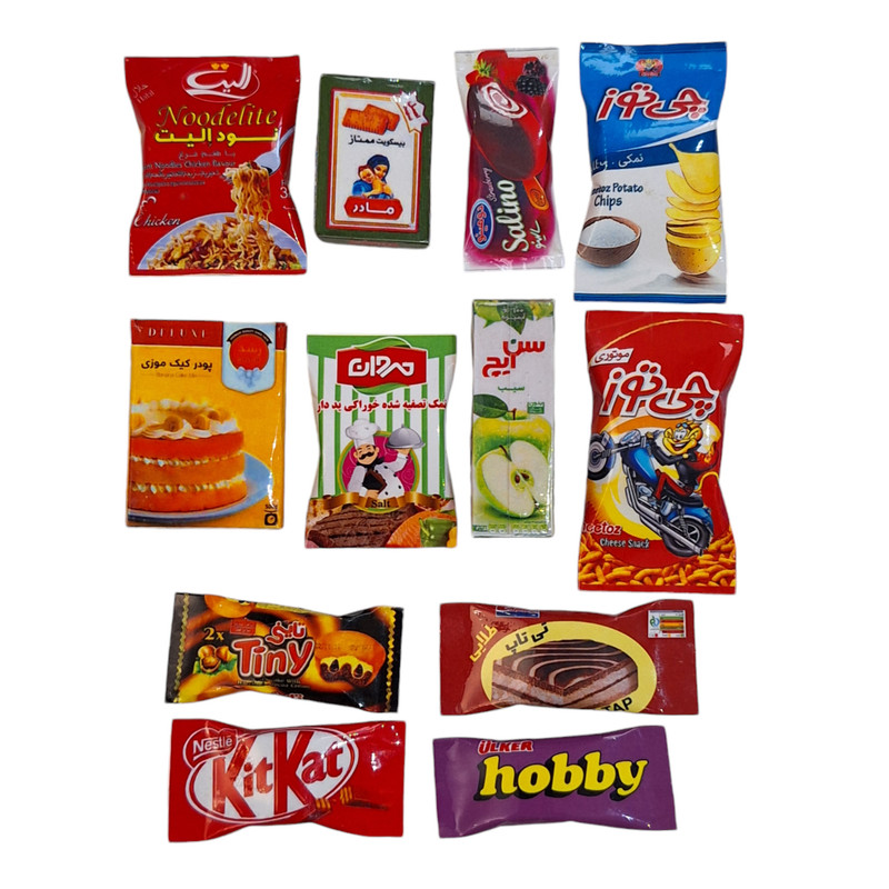 مگنت مدل مینیاتوری مجموعه 12 عددی