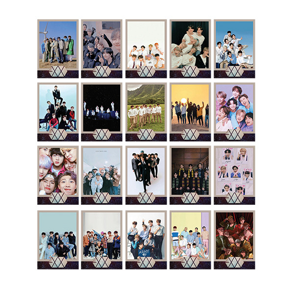 آویز تزیینی طرح گروه اکسو کد PX100 مجموعه 20 عددی