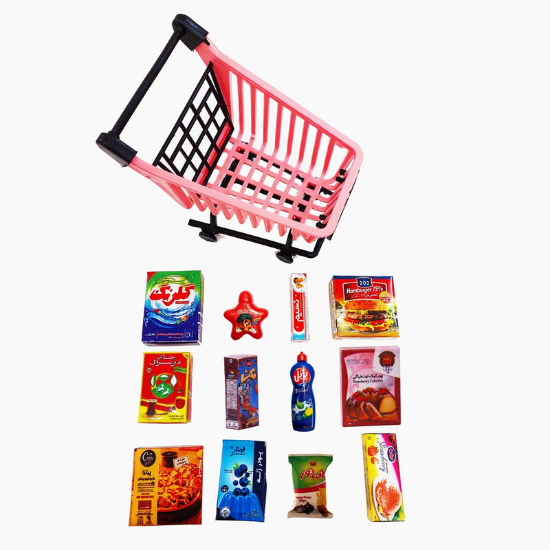 مگنت یخچال مینی باز کد 0019 مجموعه 12 عددی به همراه چرخ مینیاتوری