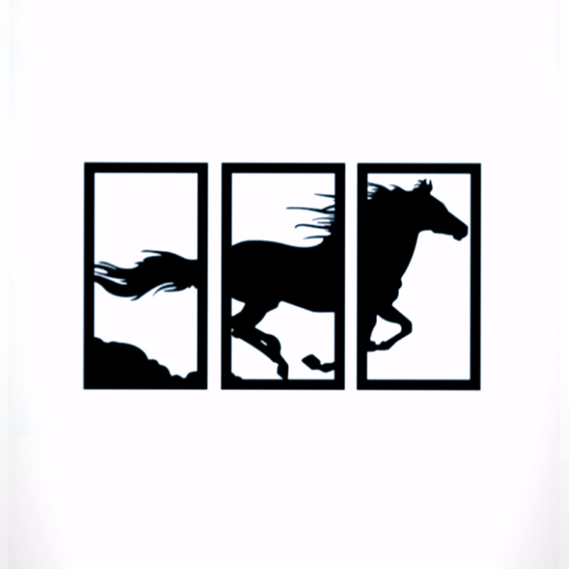 دیوارکوب مدل اسب ۷۲۷۹ مجموعه 3 عددی