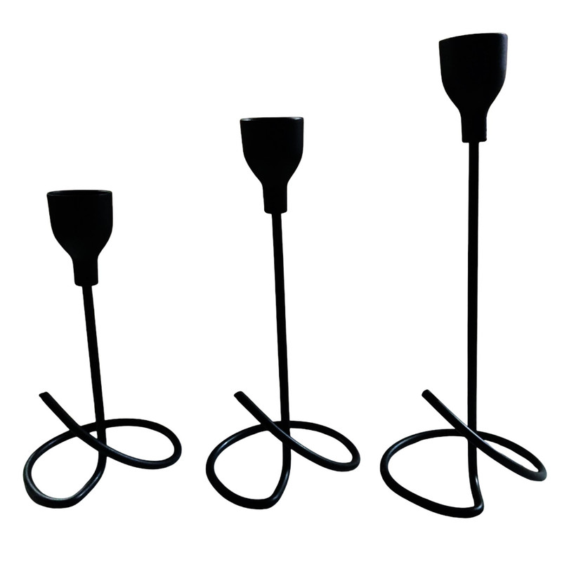 جاشمعی مدل Turin کد 004 مناسب برای شمع استوانه ای مجموعه 3 عددی