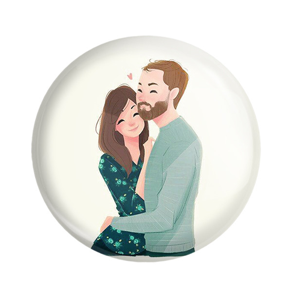 مگنت خندالو طرح عاشقانه کد 1859