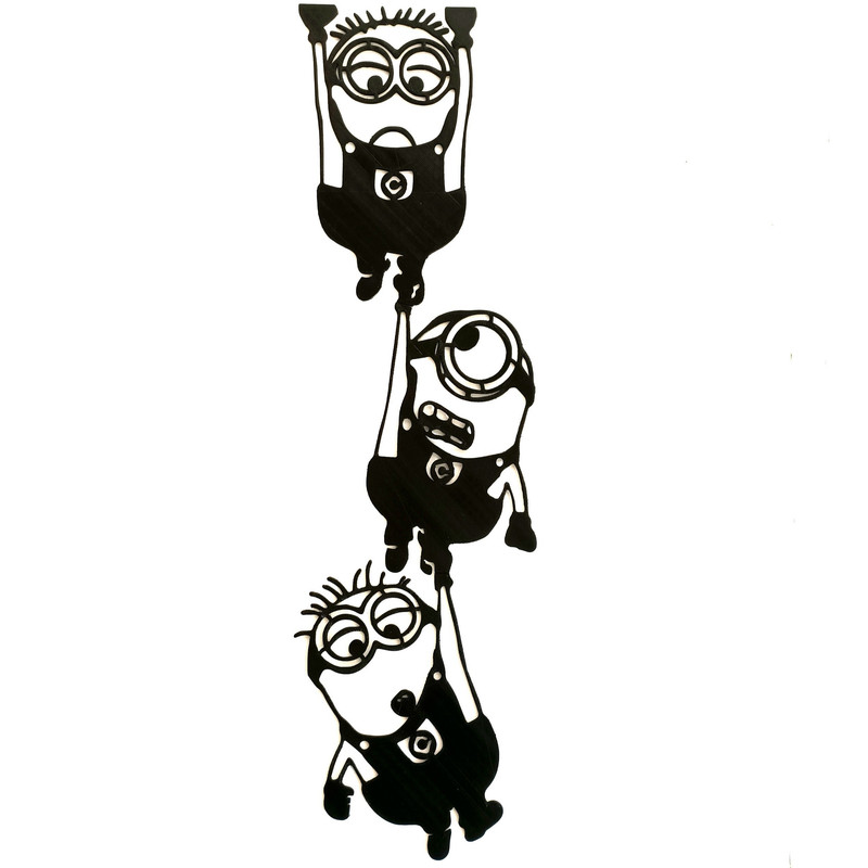 دیوارکوب طرح مینیون ها کد 88-13 مجموعه 3 عددی