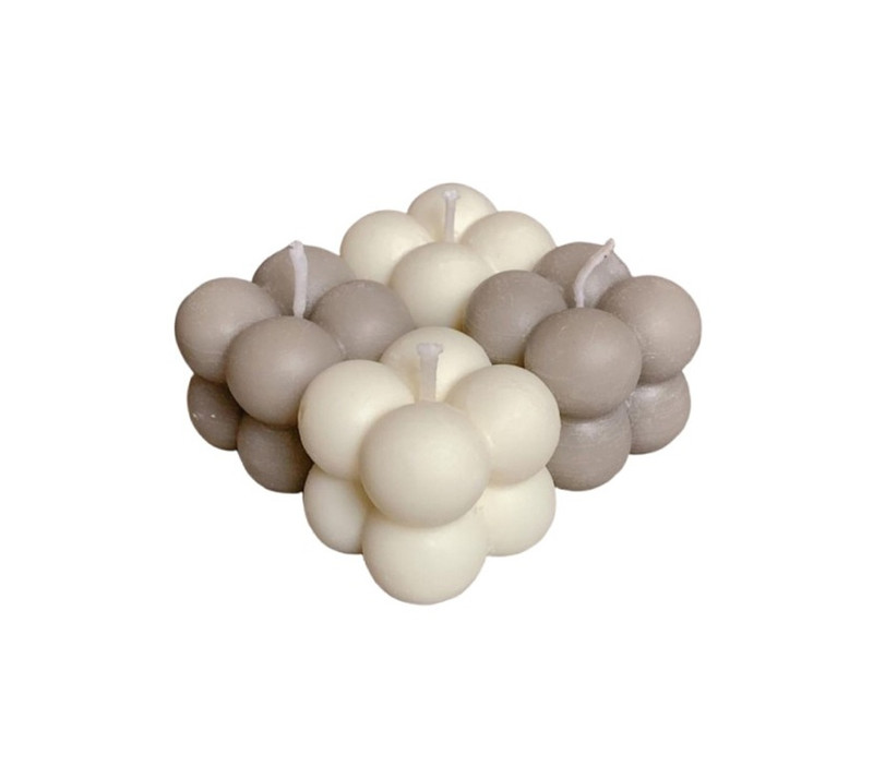 شمع دست ساز مدل روبیک کد 01 مجموعه 4 عددی