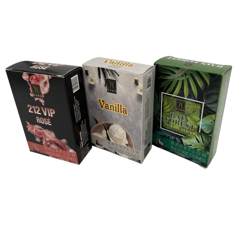 عود رامو مدل آبشاری رایحه جنگل و وانیل و رز مجموعه ۳۰ عددی