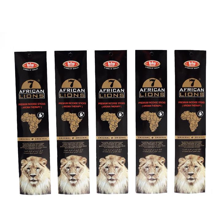 عود بیک مدل هفت شیر آفریقایی بسته 5 عددی