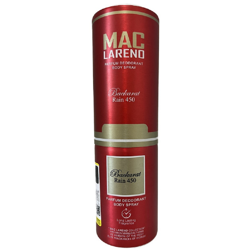 اسپری خوشبو کننده بدن زنانه مک لارنو مدل باکارات رژ حجم 200 میلی لیتر