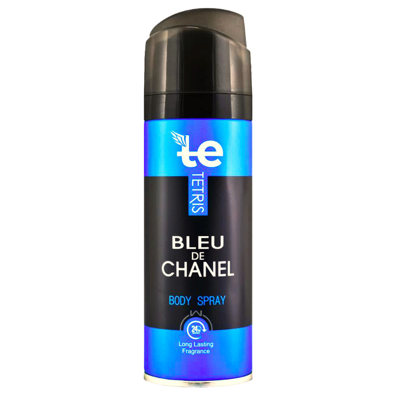 اسپری بدن مردانه تتریس مدل بلوشنل  حجم 200 میلی لیتر