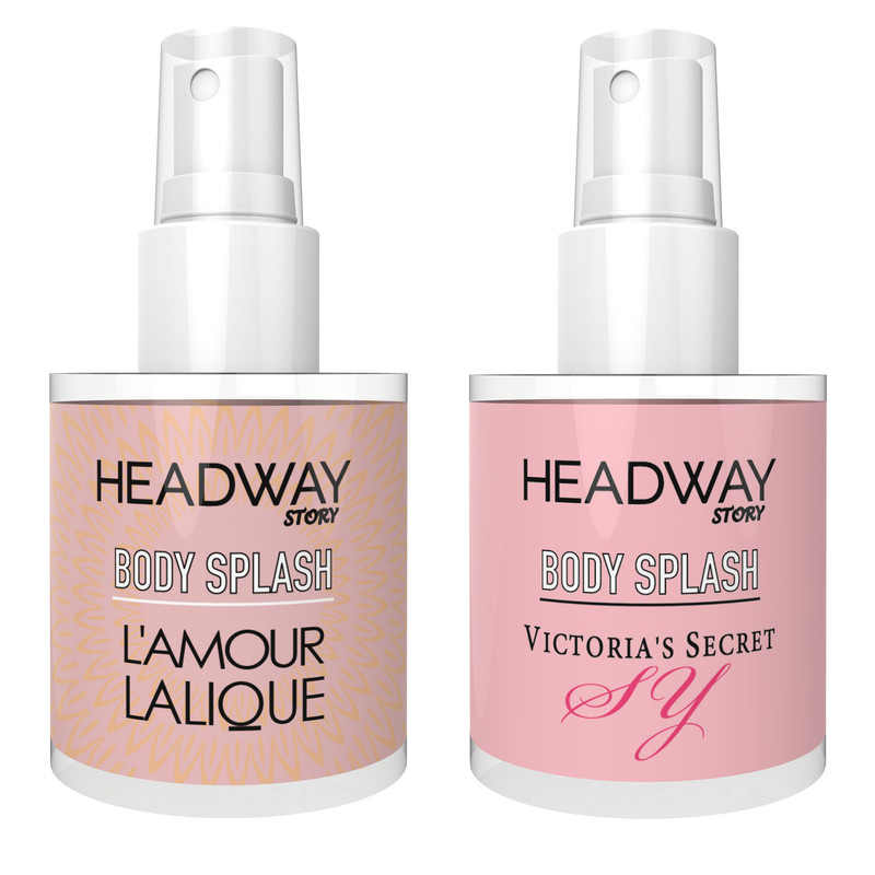 بادی اسپلش زنانه هدوی استوری مدل لالیک لامور و ویکتوریا سکرت SY حجم 90 میلی‌ لیتر مجموعه دو عددی