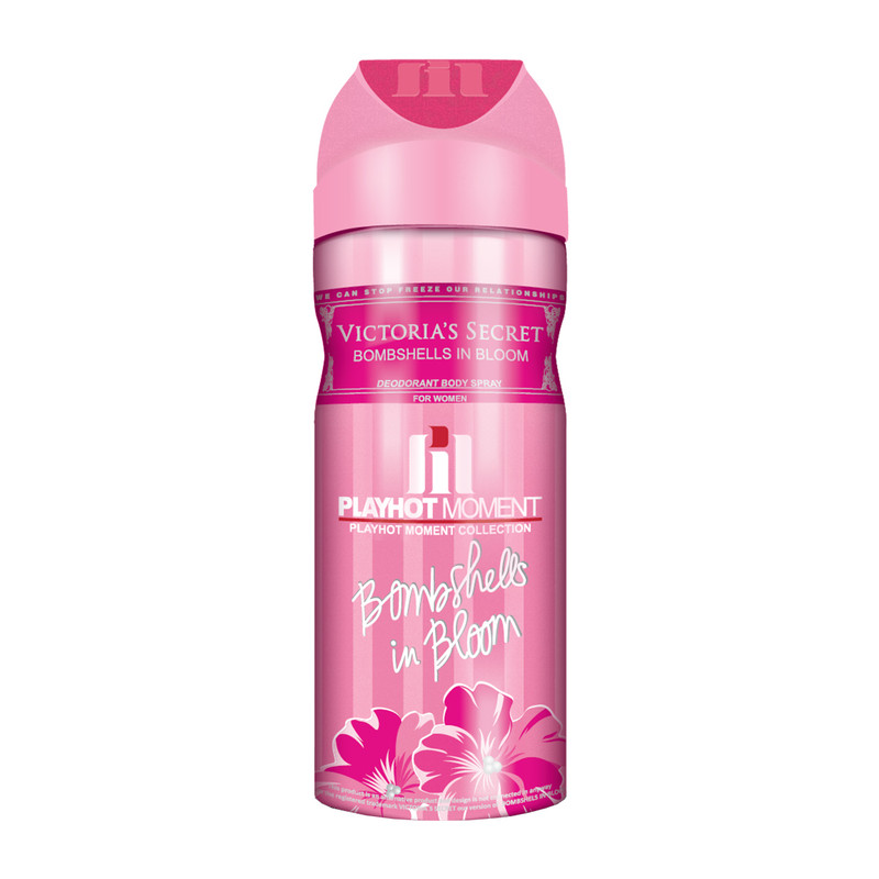 اسپری خوشبو کننده بدن زنانه پلی هات مومنت مدل VICTORIA'S SECRET-BOMBSHELS IN BLOOM-01 حجم 200 میلی لیتر