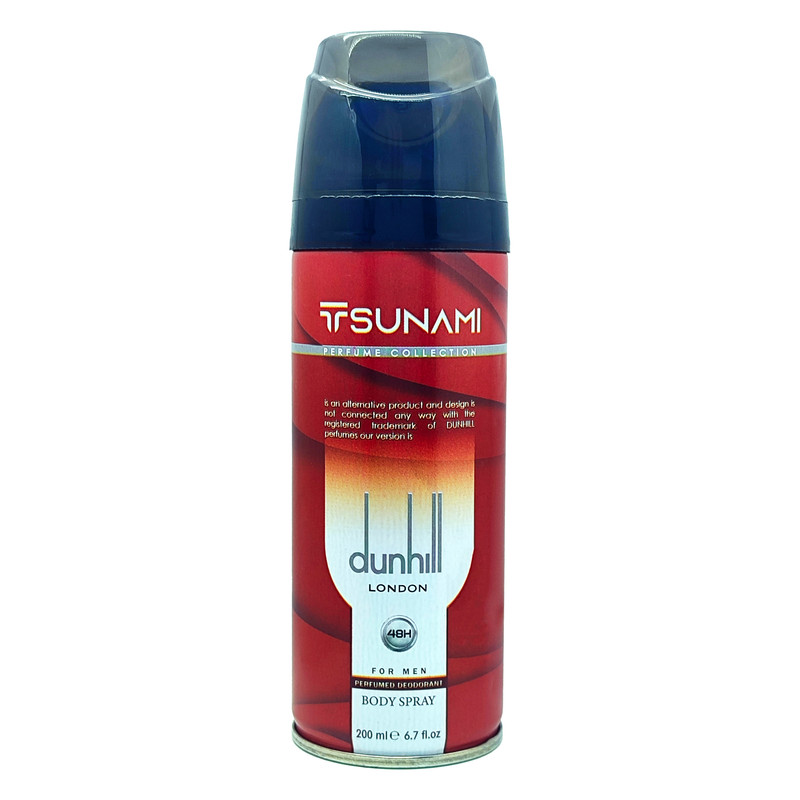 اسپری بدن مردانه تسونامی مدل دانهیل حجم 200 میلی لیتر