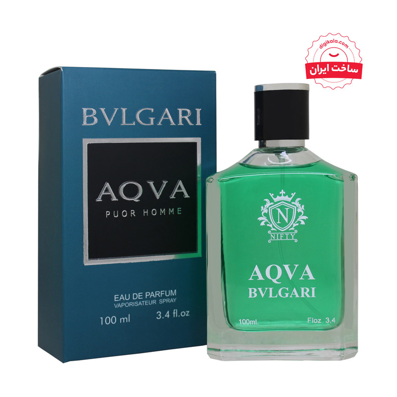 ادو پرفیوم مردانه نیفتی مدل آکوا بولگاری  حجم 100 میلی لیتر
