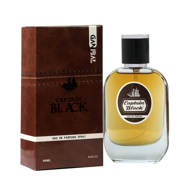 ادو پرفیوم مردانه گانیبال مدل کاپیتان بلک با رایحه گرم  حجم 60 میلی لیتر