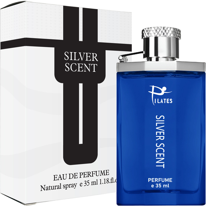 ادو پرفیوم مردانه پیلاتس مدل سیلورسنت با رایحه گرم حجم 35 میلی لیتر