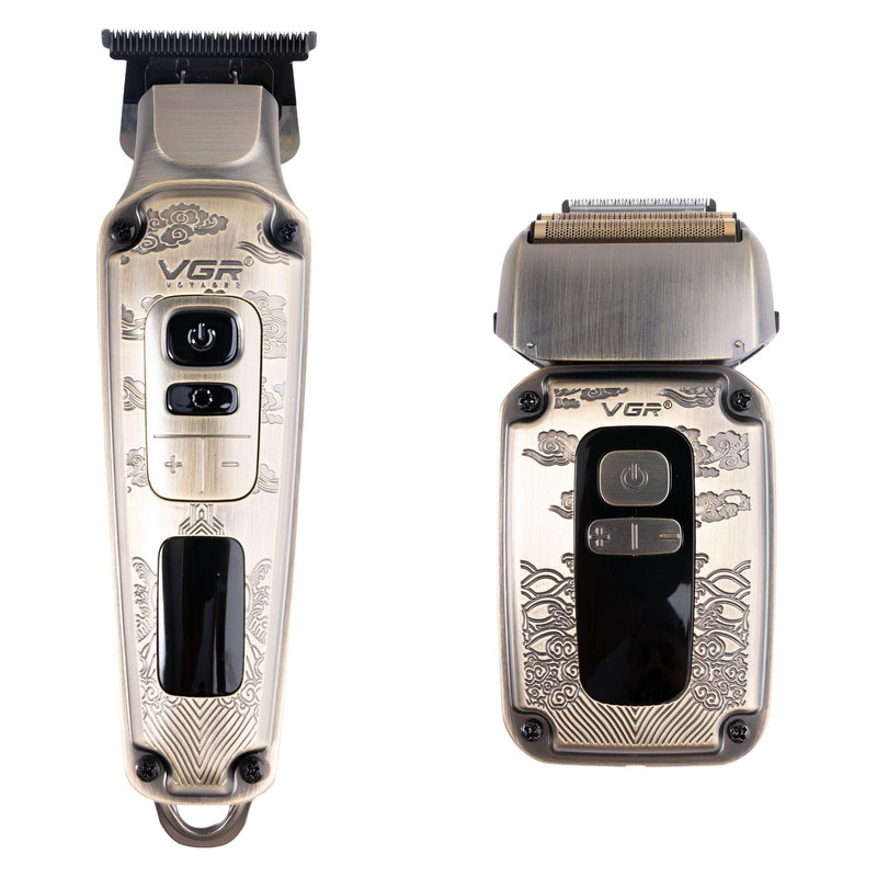 ماشین اصلاح موی سر و صورت وی جی ار مدل V-641 مجموعه دو عددی