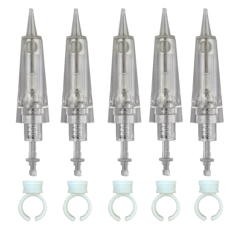 کارتریج میکرونیدلینگ مدل 3 سر گرد بسته 5 عددی به همراه تشتک بسته 5 عددی