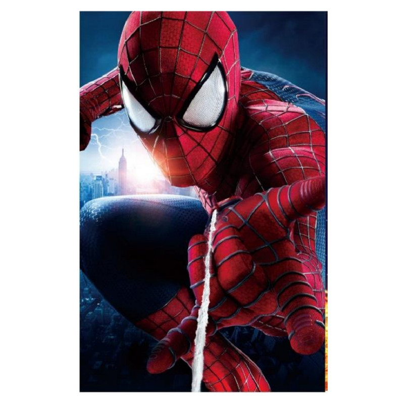 فرش ماشینی مدل فرشینه طرح مرد عنکبوتی کد A256