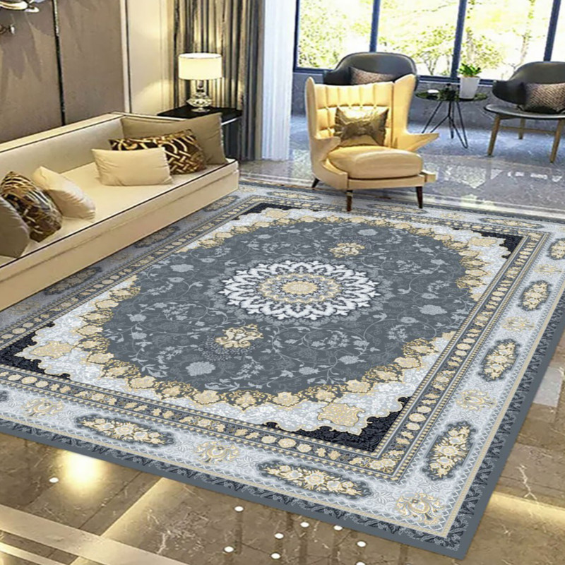 روفرشی مدل کشدار زمینه آبی طوسی