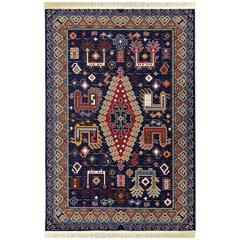 گلیم ماشینی جزیره طرح ارغوان مدل SO-8-VAN