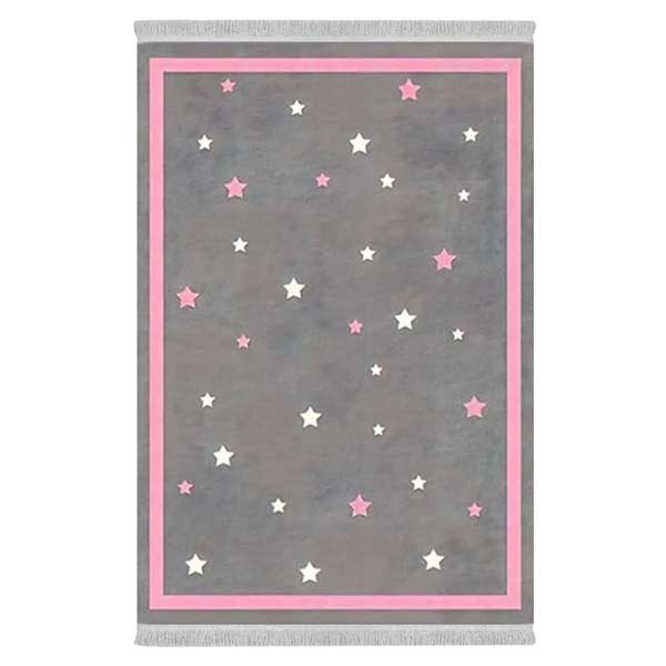 فرش پارچه‌ای دفه مدل فرشینه طرح فانتزی کد 8088