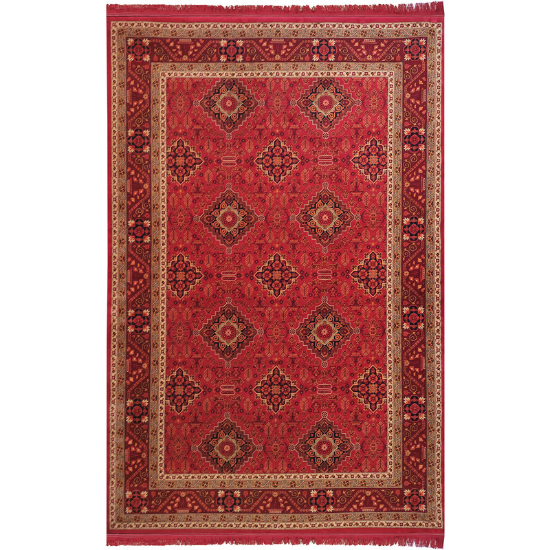 فرش ماشینی زمرد مشهد مدل کهنه نما زمینه لاکی