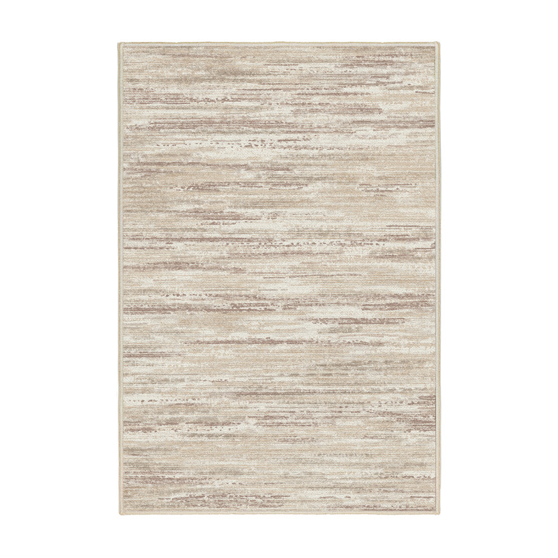 فرش ماشینی 1000 شانه اورکوم زمینه کرم حاشیه قهوه ای طرح مینیمال سودا کد OR.1119.04