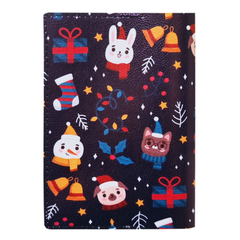 جلد شناسنامه طرح کریسمس مدل IDC100524