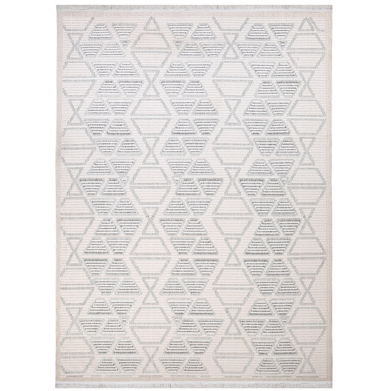 فرش ماشینی 200 شانه دنیای فرش زمینه نسکافه‌ای حاشیه بژ مدل ماهلین کد 3003