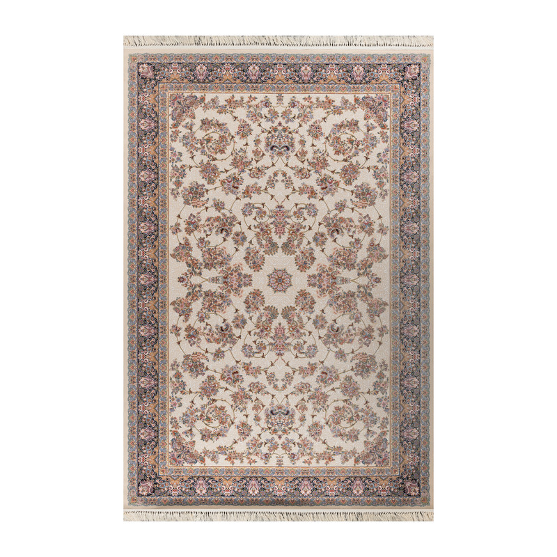 فرش ماشینی بهشتی مدل تبریز کد 1023 زمینه کرم