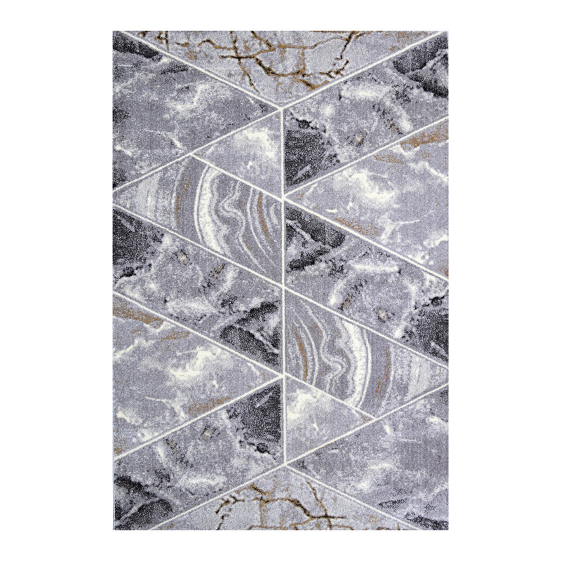 فرش ماشینی 320 شانه فرش سهند زمینه نقره‌ای حاشیه خاکستری مدل SO30.0A