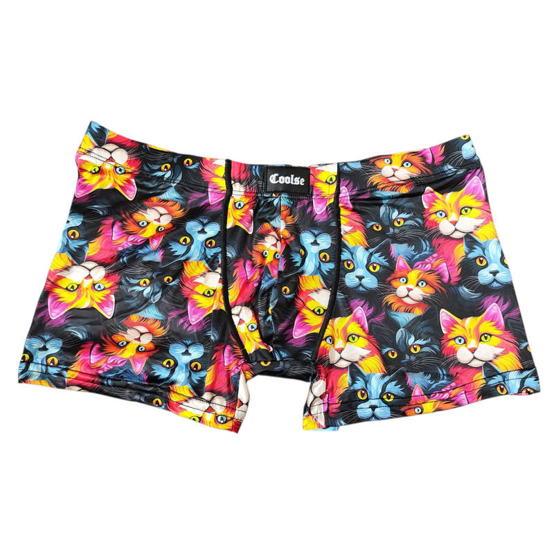 شورت پادار مردانه کولسی طرح گربه کد 2025