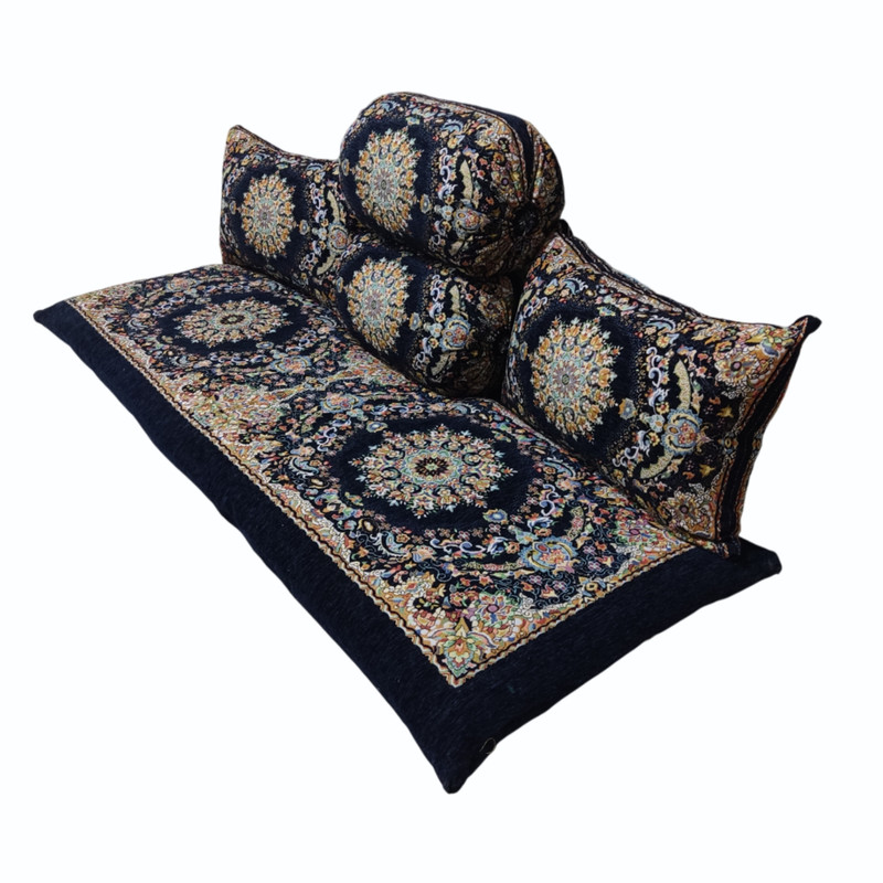 ست 5 تکه پشتی مدل شاه نشین سنتی